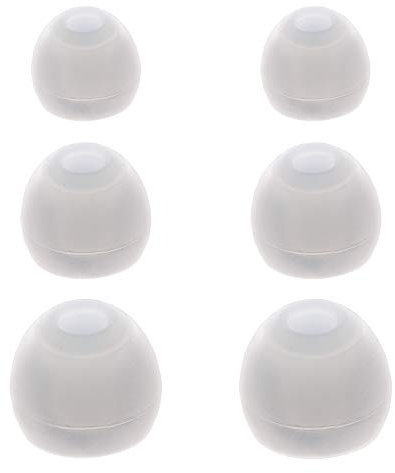 Xcessor 7 Paar (Satz Mit 14 Stück) Silikon Ohrpolster Ohrstöpsel Für In-Ear Ohrhöre. Kompatibel Mit Den Meisten In-Ohr Markenkopfhörern. (S/M/L, Halbtransparent)