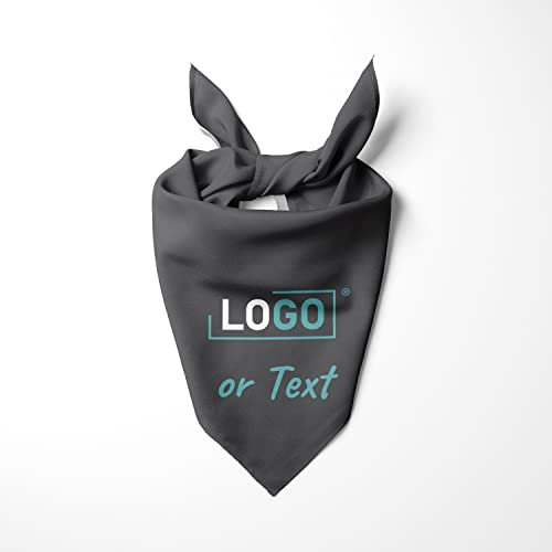 Personalisiertes Hundebandana mit Ihrem eigenen Logo oder beliebigem Text | Hundehalstuch, personalisierbar, mit Firmenlogo