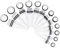 CoiTek Dehnstäbe Tunnel Set, 24 Stück Acryl Dehnstäbe und Plugs Double O-Rings Dehnungsset