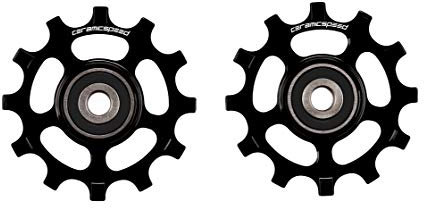 Ceramicspeed 12 Tooth Aluminum Pulley Wheels Black/Campagnolo, 12-Speed