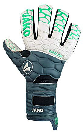JAKO Uni Torwart-handschuh Prestige WRC Protection, anthrazit/türkis, 12, 2550
