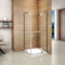 Mamparas Cabina de Ducha cristal 8mm Puerta Abatible de Baño 80x80x190cm