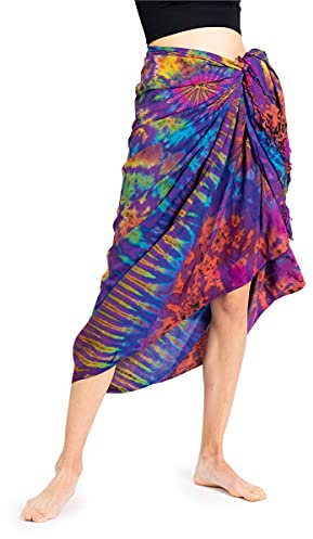 PANASIAM tiedye Sarong purple multicolor