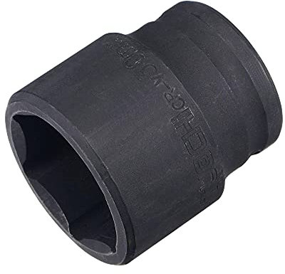 sourcing map 1/2 Drive by 30mm 6-Point Impact Socket, CR-V Steel 1.77 Length, Shallow Metric Sizes