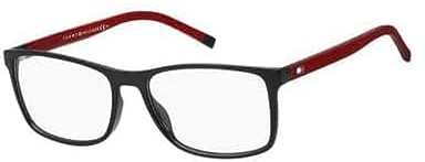 Tommy Hilfiger Th 1785 BLX/17 MT BLK RED Eyewear Men's Propionate, Standard, 55
