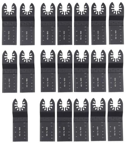 20PCS 35mm Multi Tool Blades Universal Oscillating Saw Blades, Professional Wood Metal Cutter Quick Release for Fein Multimaster, Ryobi, Milwaukee, Bosch, Dremel, Dewalt, Rockwell, Makita and More