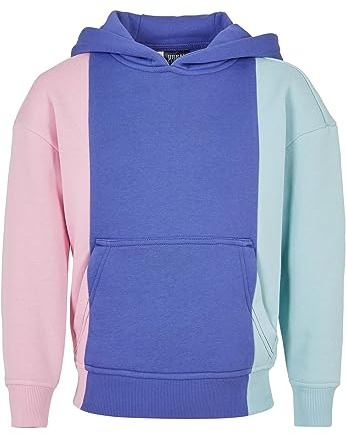 Urban Classics Mädchen Kapuzenpullover Girls Tripple Hoody girlypink/purpleday/Oceanblue 158/164