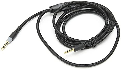 Kopfhörer Ersatzkabel für Cloud und Cloud Alpha, Audio Kabel Ersatz 3.5mm Stecker auf Stecker Gaming Headset Audiokabel mit Mikrofon Fernbedienung Lautstärkeregler