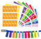 330 PCS Color Cable Labels, Write On/Printable Cord Tags, Self-adhesive Wire Tags, Waterproof Tear Resistant Cable Makers for Management and Identification