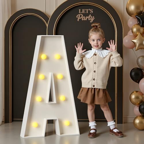 Mixifox Marquee Letters 3 Feet Tall, Large Light up Letters A for Decor