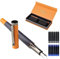 Set penna stilografica - Pennino fine con 12 cartucce d'inchiostro e convertitore di ricarica, set regalo per scrittura calligrafica