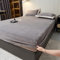 JIALIANG Flanell bettlaken Warme Spannbettlaken Cashmere-Touch 200x220cm+30cm Boxspringbett Topper Flauschige Warme Samt Boxspringbett Spannbetttuch Leintuch Cashmere Touch hellgrau