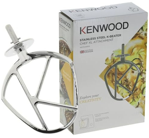 Masterpart Genuine Kenwood Major K Beater Stainless Steel Bayonet Hub Non Circlip Shaft Food Mixer Compatible with Kenwood