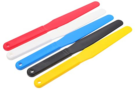 STOBOK Farbspachtel mit Ergonomischem Design und Glatter Oberfläche Malzubehör 5 Stück aus Kunststoff Zufällige Farbe für Ölgemälde und Siebdruck