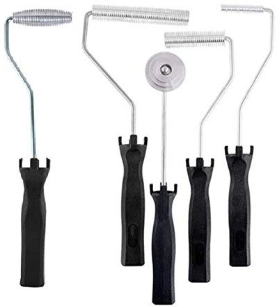 Oikabio Lot de 5 rouleaux verticaux en fibre de verre pour laminage en aluminium - Pour réparation de baignoire, bateau