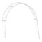 Rosenbogen Aus Metall, Halbrundes Garten Torbogen Rankhilfe Pergola Rankgitter, Wandrosenbogen Stabil, Für Eingang, Veranda, Fenster, Türen, Balkon(White)