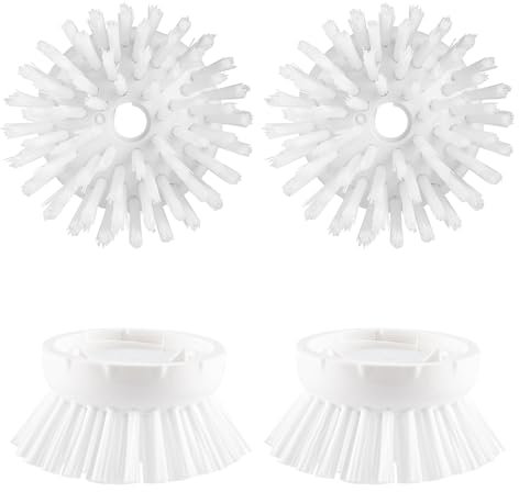 OYV Lot de 4 recharges de brosse à main pour distributeur de savon, tête de rechange pour brosse à paume, tête de recharge pour brosse à main OXO Good Grips