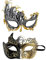Junhasgood 2 Tuning Metall Gesichtsschutz Halloween Kostüm Gesichtsschutz Karneval Gesichtsschutz Rollenspiel Party Kostüm Tanz Hochzeitsfeier Gesichtsschutz (GD4, One Size)