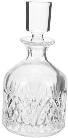 SHOWERORO Whiskey Decanter Glass Whiskey Bottle Stopper Elegant Decanters for Alcohol Empty Liquor Container