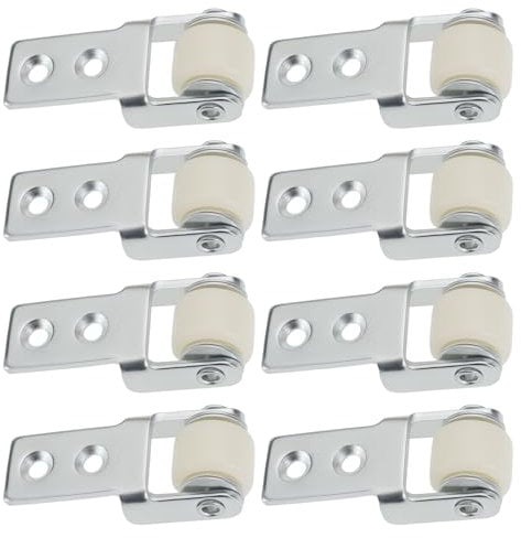 YINETTECH 8pcs 15mm Diameter Sliding Door Track Guide Wheel Sliding Door Track Roller Wheel for Dining Table Closet Doors Glass Door