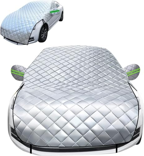 Scheibenabdeckung Auto Winter für Polo 6 2017-2021,Windschutzscheibenabdeckung Auto, Scheibenabdeckung Auto Winter Anti-Schnee Staub Wasserbeständig, Winter Frostabdeckung