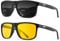 HENGOSEN Night-Driving-Glasses for-Men-Women Night Vision: Anti Glare Driving Glasses Yellow Glasses for Driving at Night
