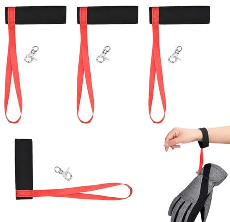 Handschlaufen Für Skihandschuhe, 4 Stück Riemen Für Sporthandschuhe, Skihandschuhe Schlaufen, Anti-Verlust-Lanyard, Elastische Befestigungsschlaufen Handschuh, Handschuhhalter Sicherheitsgurt