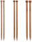 6PCS Bamboo Knitting Needles Set, 6/8/10mm Wood Single Pointed Long Needles, Needlework Needles Set, 25cm Long Knit Needles for DIY Handmade Wool Sweater Scarf for Beginner