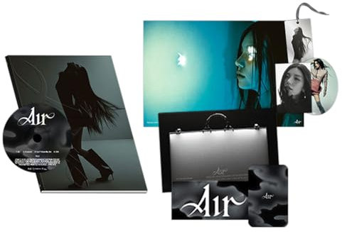 YEJI - [Air] (Photobook / B Ver.) Photobook + Folding Poster + Photo Sticker + Hang Tag + Postcard + Photocard + CD-R + 2 Pin Badges + 4 Extra Photocards