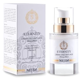 Nejen Eternity - Crema Viso Lifting Professionale con Acido Ialuronico Triplo, Peptidi Biomimetici e Dermotenseur - Anti-Rughe Intensivo 50ml