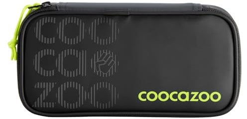 coocazoo Mäppchen „Tarp Black Thunder”, schwarz, Federmäppchen, großes Hauptfach, Schlaufen für Zirkel, Geodreieck und Lineal, Stundenplanfach, Stiftehalter, Reißverschlussfach, ab der 3. Klasse