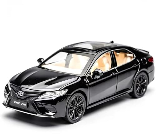 imtfzct 1/24 Toyota Camry Modellauto aus Metall mit Licht, Sound & Rückzugsmotor, schwarz
