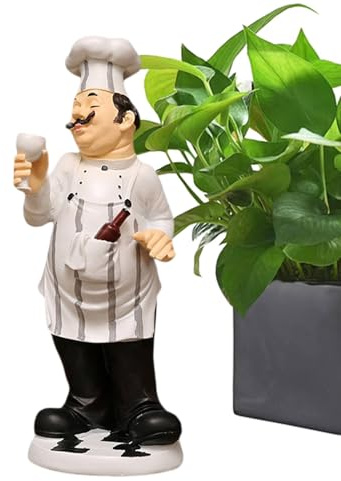 Chef-Statue für die Küche, Chef-Figuren, Küchendekoration,Koch-Chef-Arbeitsplatte-Figur - Chet-Statuen, Küchendekoration, Schreibtisch-Ornament, Sammlerfiguren, -, Küchen- und Restaurantdekoration aus