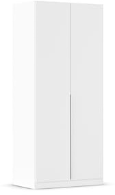 Rauch Möbel Alabama, Kleiderschrank, Farbe Weiß, Breite 91 cm | Schrank, 2-türig, Zubehör Classic, für Schlafzimmer, Kinderzimmer, Homeoffice, Gästezimmer, Garderobe, Flur