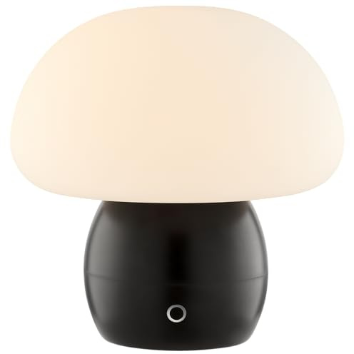 Lightbox LED Tischleuchte, 230 Lumen, 2700 Kelvin, Ø 22 cm, Höhe 22 cm, | LED Tischleuchte, 230 Lumen, 2700 Kelvin, Ø 22 cm, Höhe 22 cm, 3-stufig dimmbar per Touch, Wireless Charging, USB,