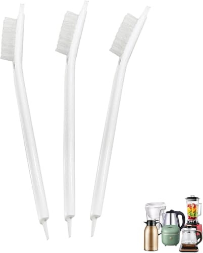 3 PCS Fruit Juicer Machine Clean Brush, Soy Milk Maker Clean Brush, Crevice Cleaning Tool Set for Toaster Sink Tile Grout Grater Seafood, Small Cleaning Supplies Gadgets for Kitchen Appliances