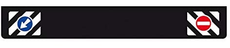 Lampa 14255 Paraspruzzi Lungo in PVC, Superficie Liscia - 240x35 cm - Nero - Segnali