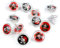 cama24com Piraten Party Kreisel Mitgebsel Kindergeburtstag 12 Stück mit Palandi® Sticker