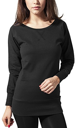 Urban Classics Damen Ladies Wideneck Crewneck 3XL Black