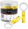 Wirefy 90 PZ Connettori Occhiello M12 - Kit Terminali Anello Termoretraibili - Capicorda Elettrici Crimpare - Giallo 4-6 mm²
