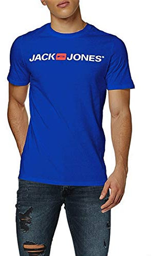 JACK & JONES T-Shirt avec Logo Jjecorp pour Homme - Bleu - XX-Large