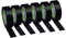 Xrkuu 6 Stück Schwarz Isolierband 17mm x 9m Isolierband Isolierband Wasserdicht PVC Isolierband für Verkabelungsprojekte