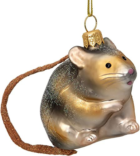 SIKORA BS737 Maus Christbaumschmuck Glas Figur Weihnachtsbaum Anhänger - Premium Line