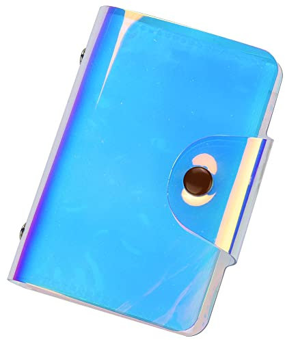 Fotoalbum mit 20 Taschen für Fujifilm Instax, Tragbares, Hochtransparentes, Buntes Cover Album, PVC Fotoalbum für Tickets, Kartenaufbewahrung