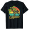Retro California Palmen mit Sonnenuntergang T-Shirt