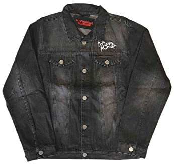 My Chemical Romance Denim Jacket Black Parade Band Logo Official Unisex Black L