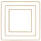 Rayher Metallformen Quadrat, gold, sortiert, Box 3 Stück, je 1x 15 cm, 20 cm, 25 cm, Metallringe, Drahtformen zum Basteln, für Wickeltechnik, Floristik, Makramee Ring, 25220616
