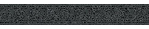 A.S. Création 384041 Modern Waves Border Black Glitter Self-Adhesive 5.00 m x 0.08 m Made in Germany