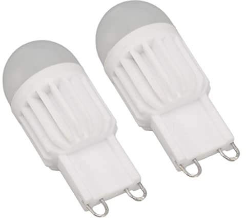 Hyuduo Lot de 2 Ampoules LED G9 à intensité Variable 180 LM 14 Perles à Double Broche G9 pour Lampe de Table, Applique Murale, Lustre 220 V 2 W, Ampoule de Nuit pour Chambre, Cuisine,