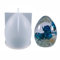 Stakee Oeuf en Forme de résine Moule Oeufs Boule Silicone Moule Ovale époxy Moule Cristal Oeuf Silicone Moule pour Bricolage Table Ornement